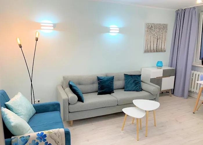 900M Beach Walk Parter Gdansk Brzezno Two Rooms 5 Pers