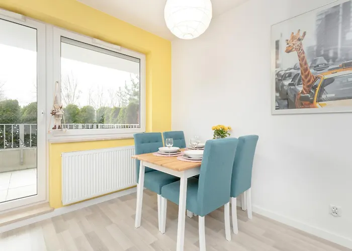 Pastel & Cozy Apartment With A Spacious Terrace In Gdansk By Noclegi Renters