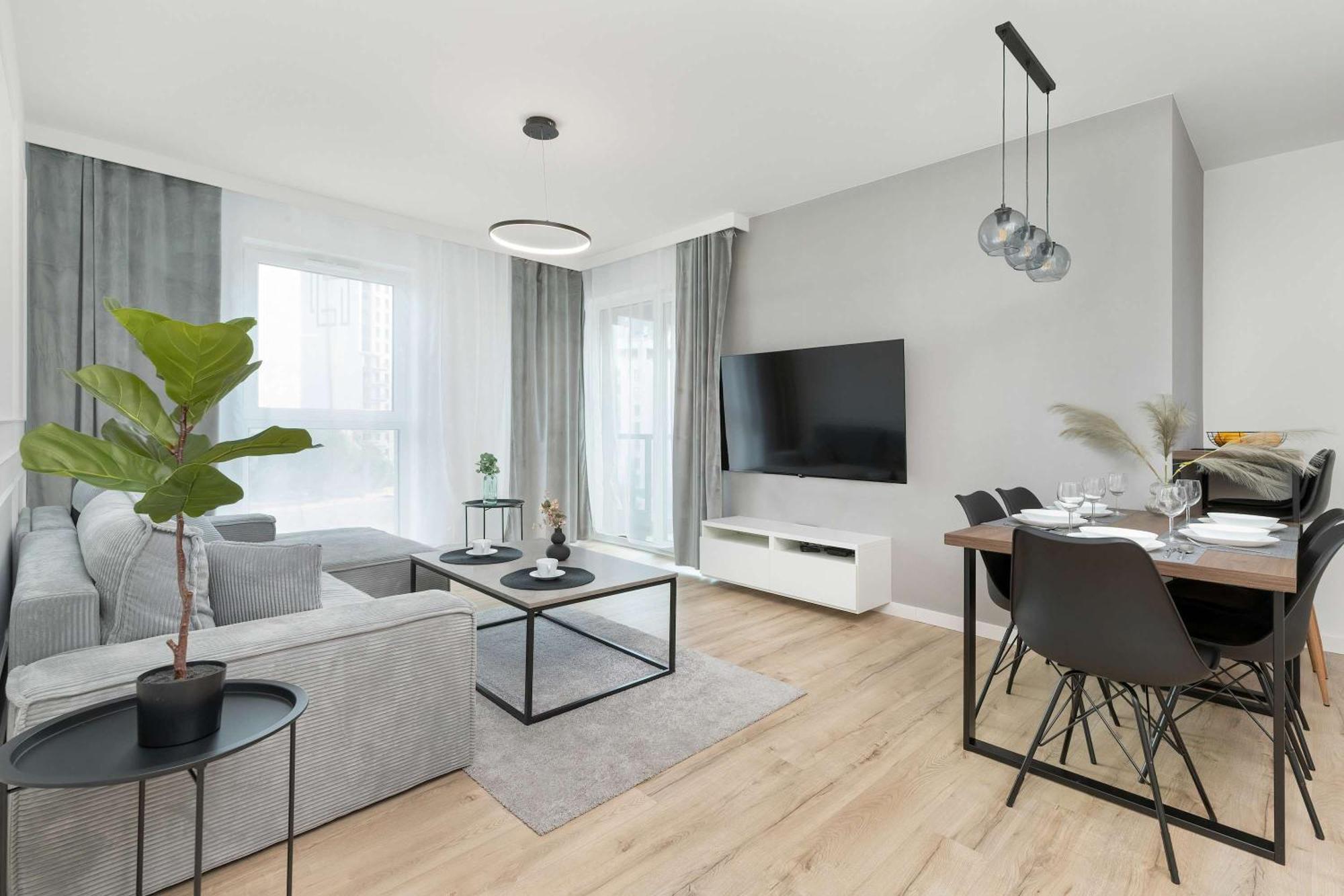 Lägenhet Nowa Letnica With Balcony & Parking Arena By Renters *