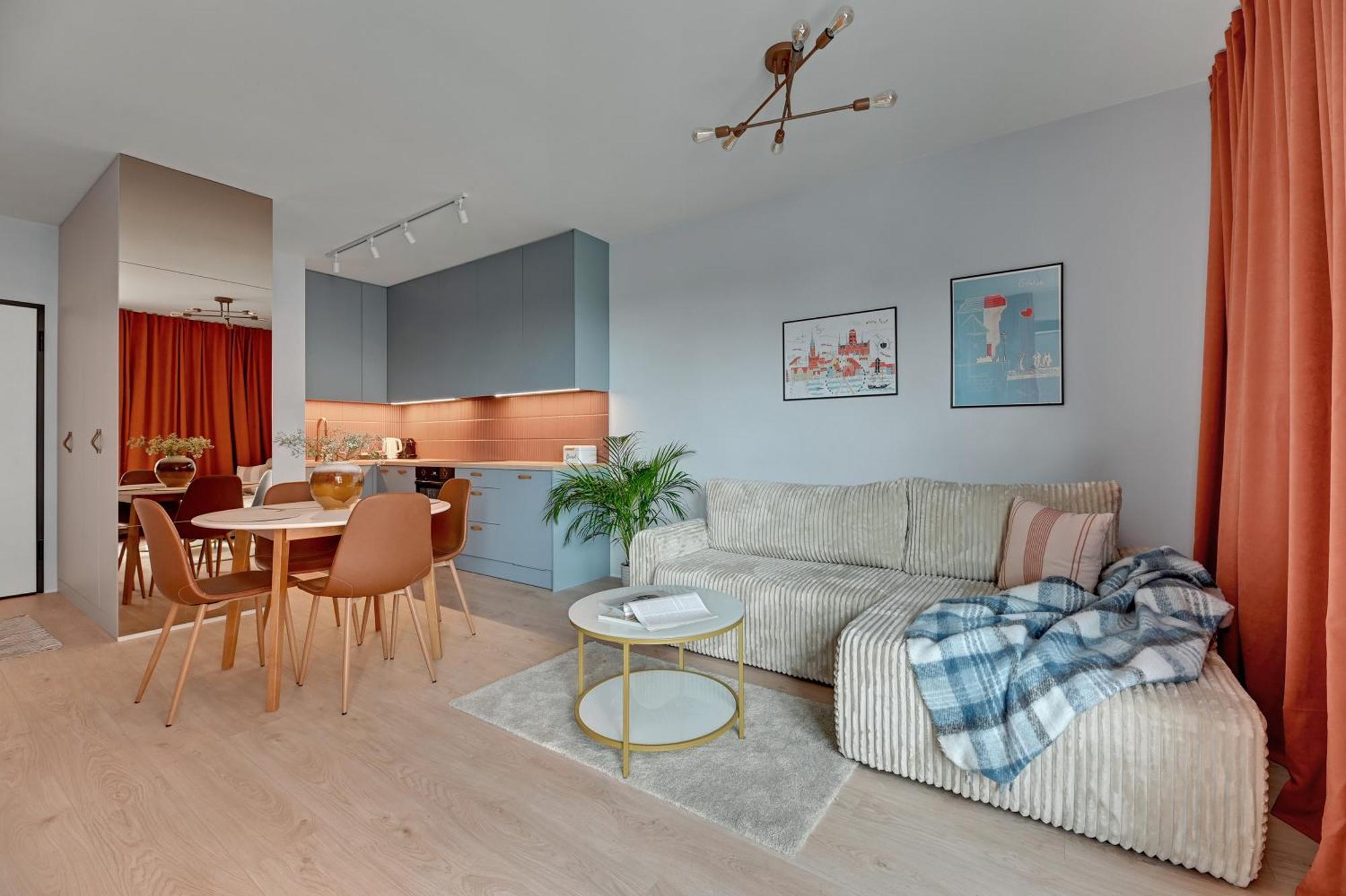 Apartment Doki Living - Foodhall & Parking By Downtown Gdansk