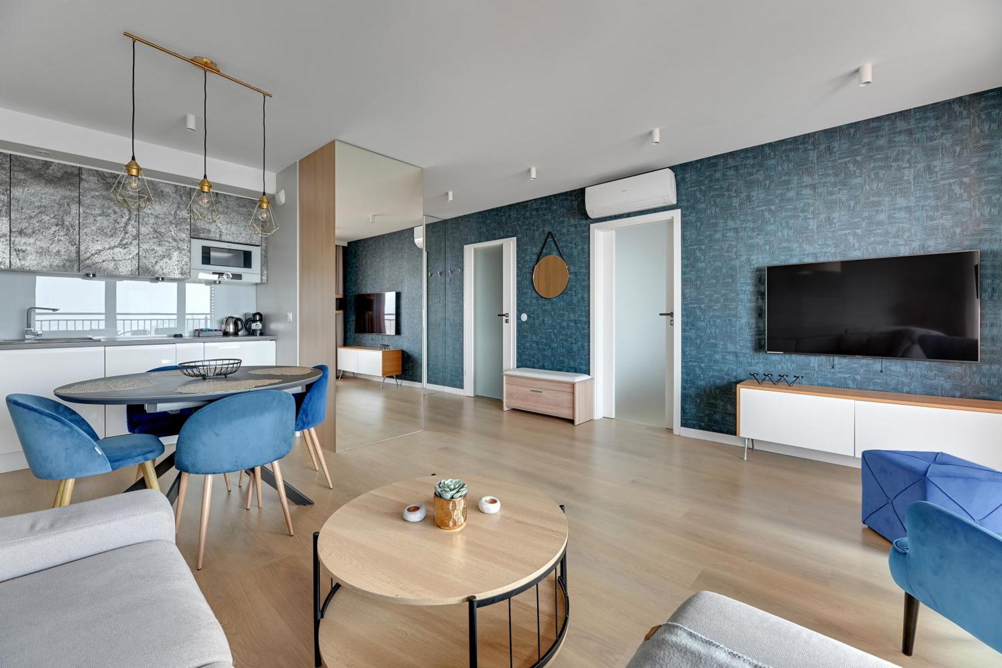 Waterlane Island - Riverview Pool, Spa, Gym & Parking By Downtown Apartment Gdansk