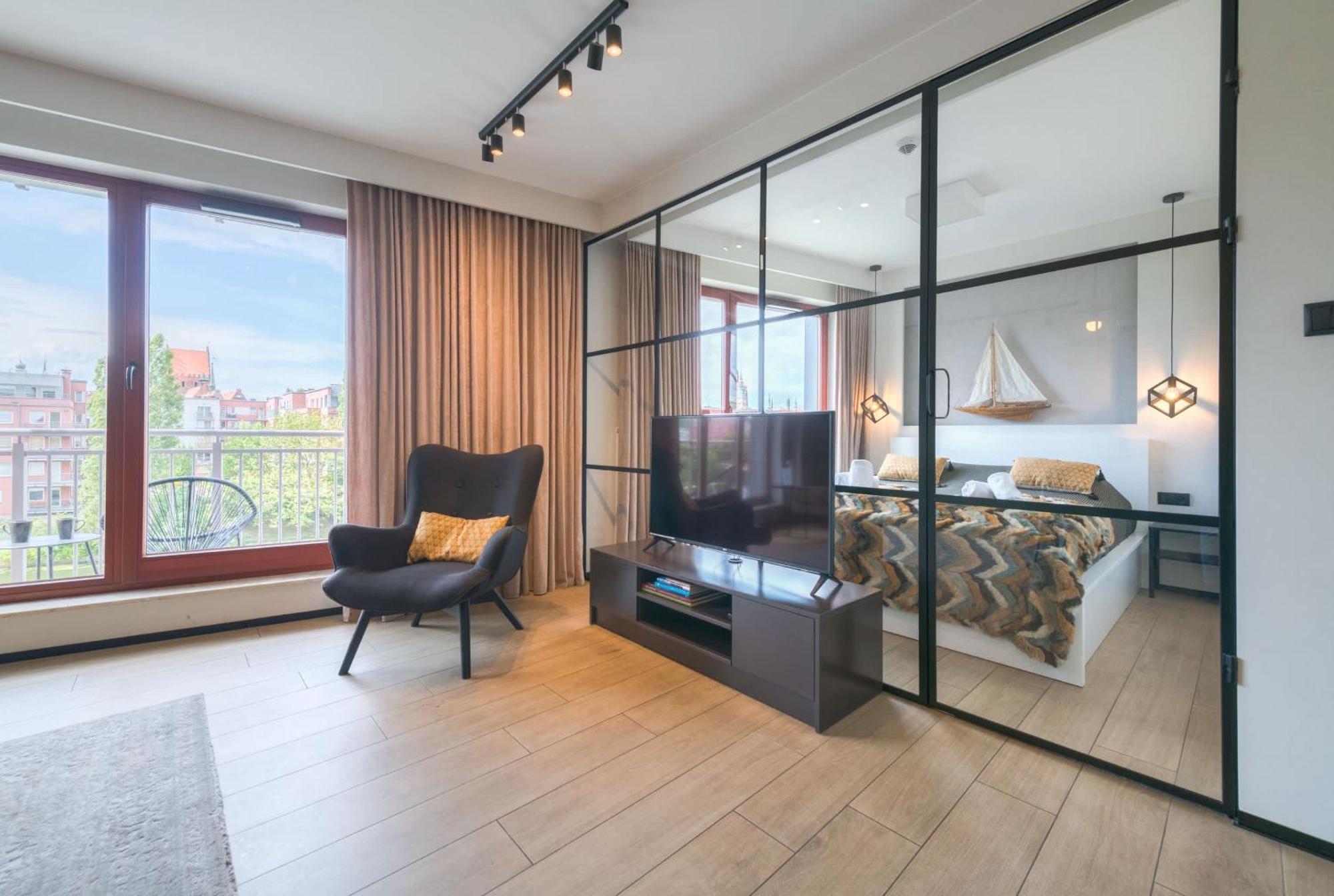 Waterlane Island - Riverview Pool, Spa, Gym & Parking By Downtown * Gdansk