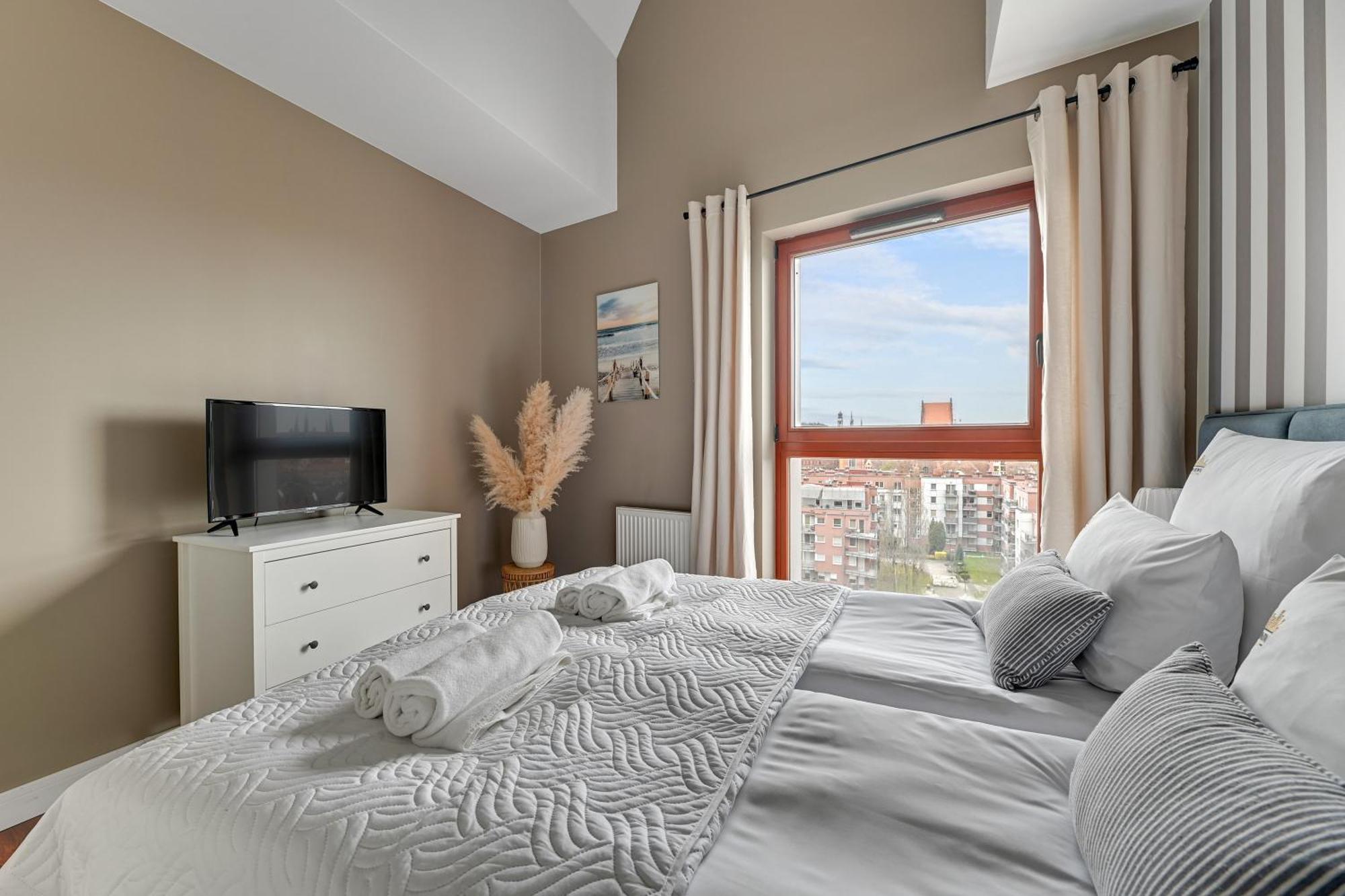Apartment Waterlane Island - Riverview Pool, Spa, Gym & Parking By Downtown Gdansk