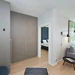 Chic Designer Apartment With Original Art And Old Town View