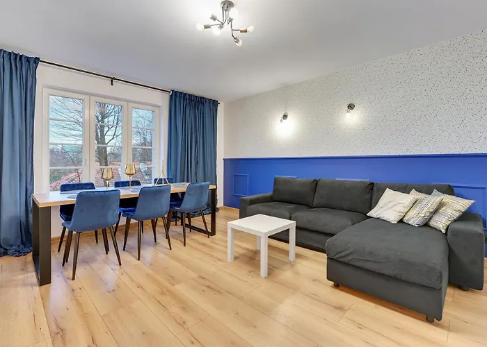 Wave Apartments - Navy Blue