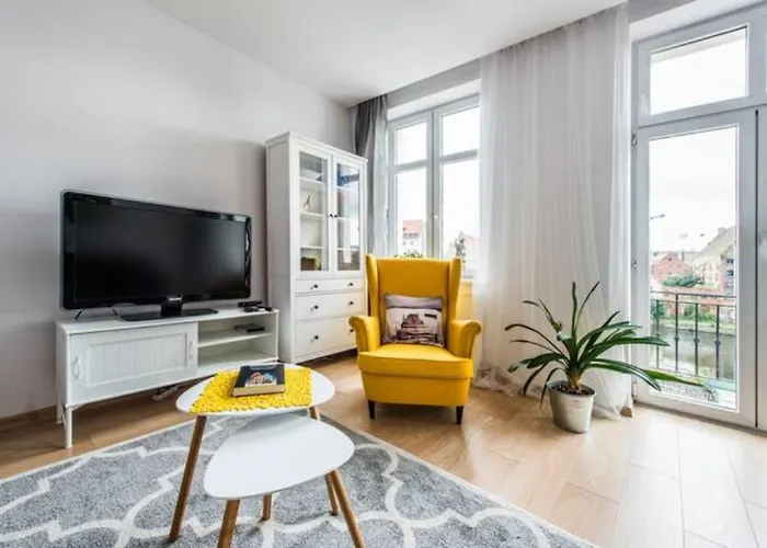 Citystay Kotwicznikow Gdansk Apartament Z Pieknym Widokiem Na Rzeke Motlawe