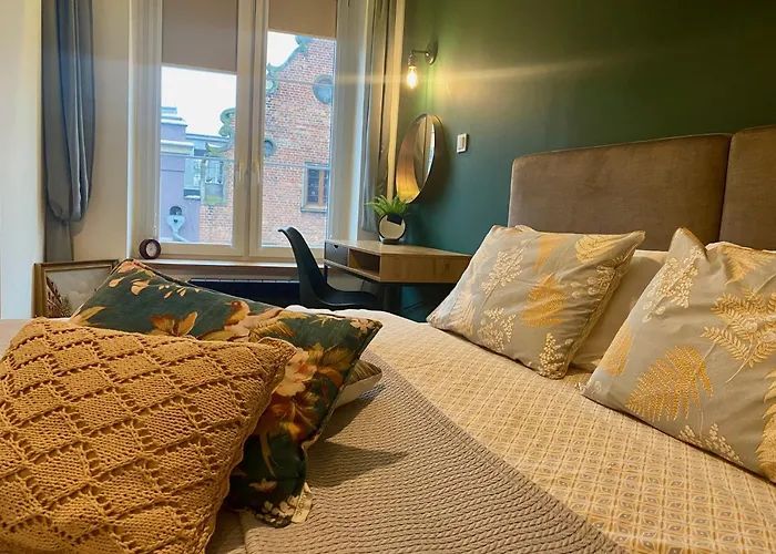 Apartament Zielony Lub Bursztynowy Z Parkingiem Stare Miasto Gdansk
