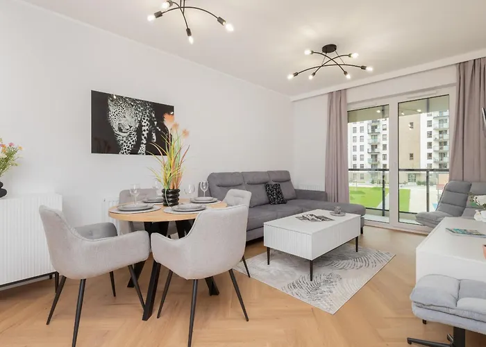 Nowa Letnica Comfortable Apartments With Balcony & Parking Gdansk By Noclegi Renters
