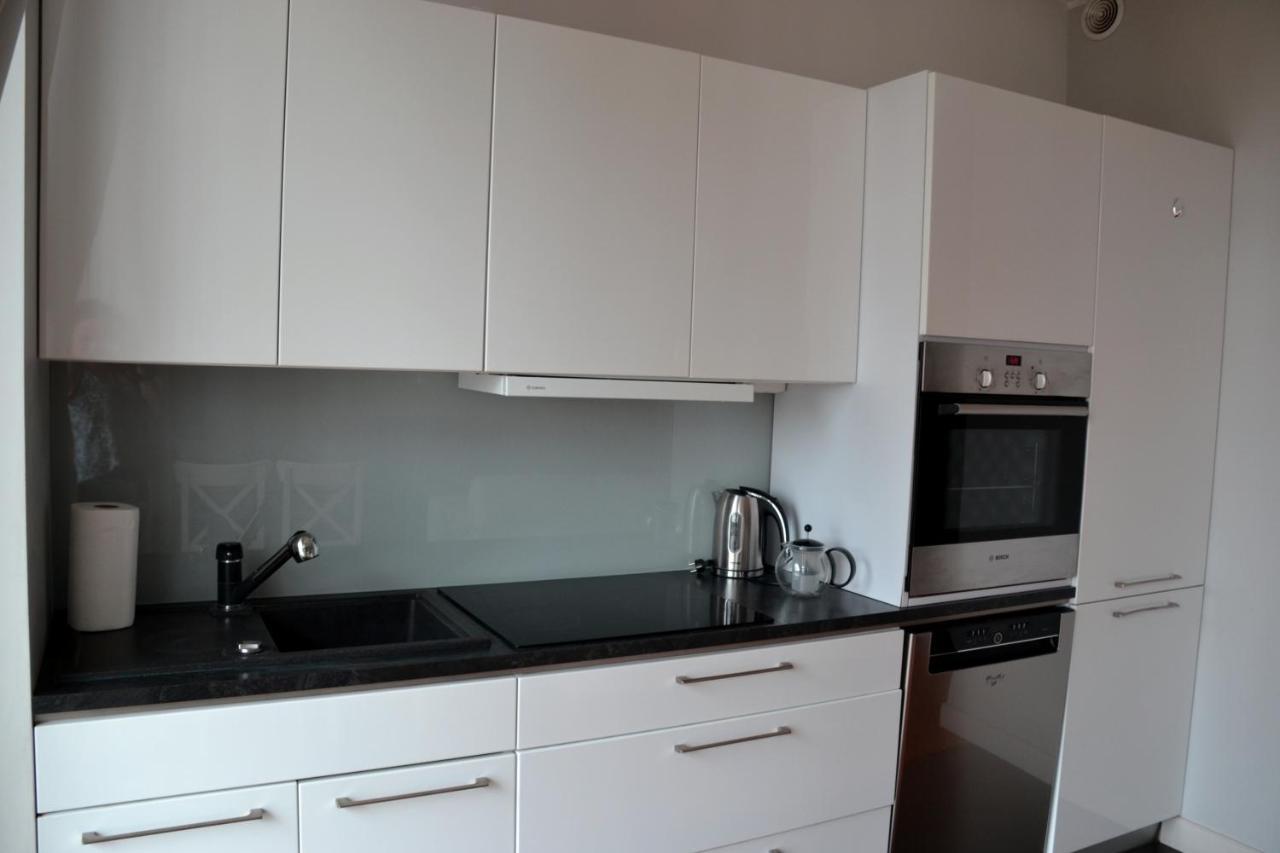 Centrum Nad Motlawa Z Widokiem Na Patio Z Balkonem Apartment Gdansk