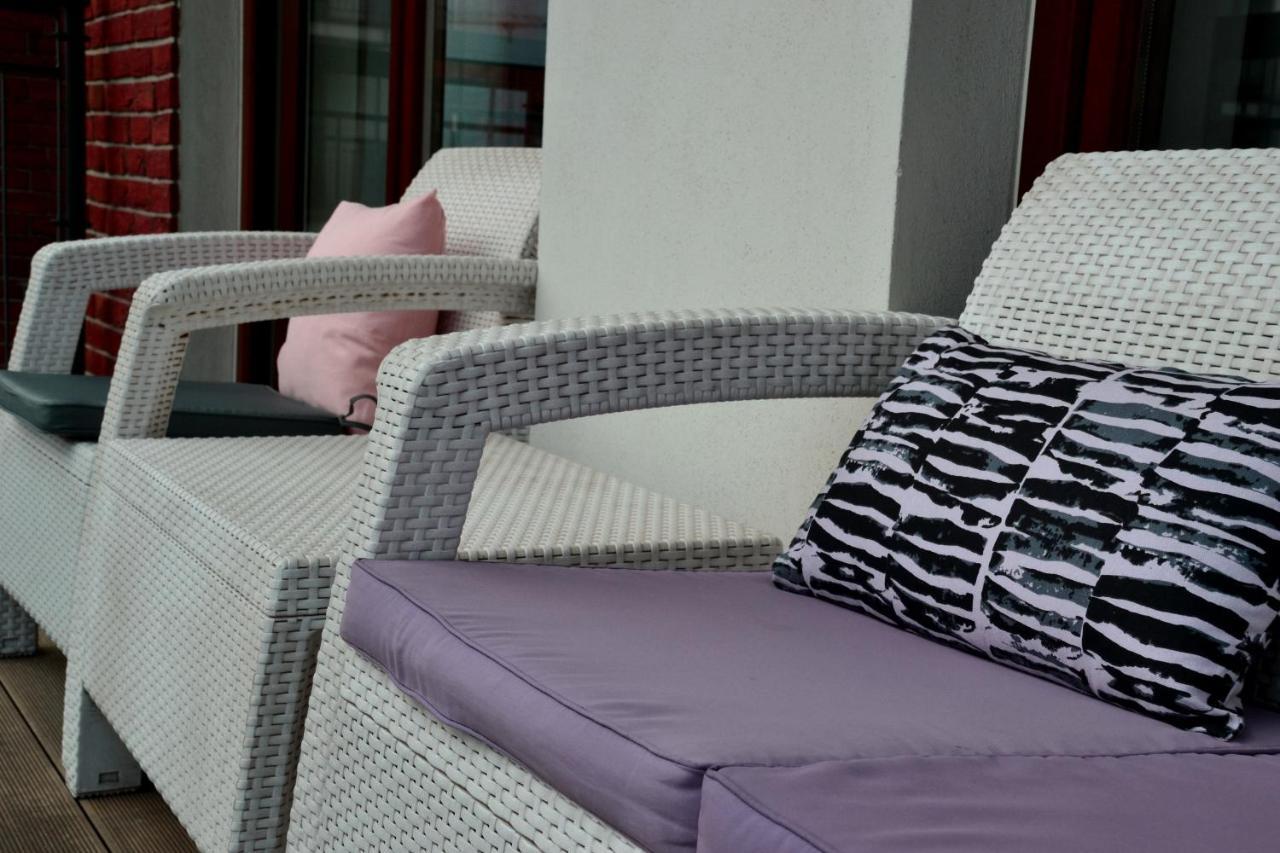 Apartment Centrum Nad Motlawa Z Widokiem Na Patio Z Balkonem