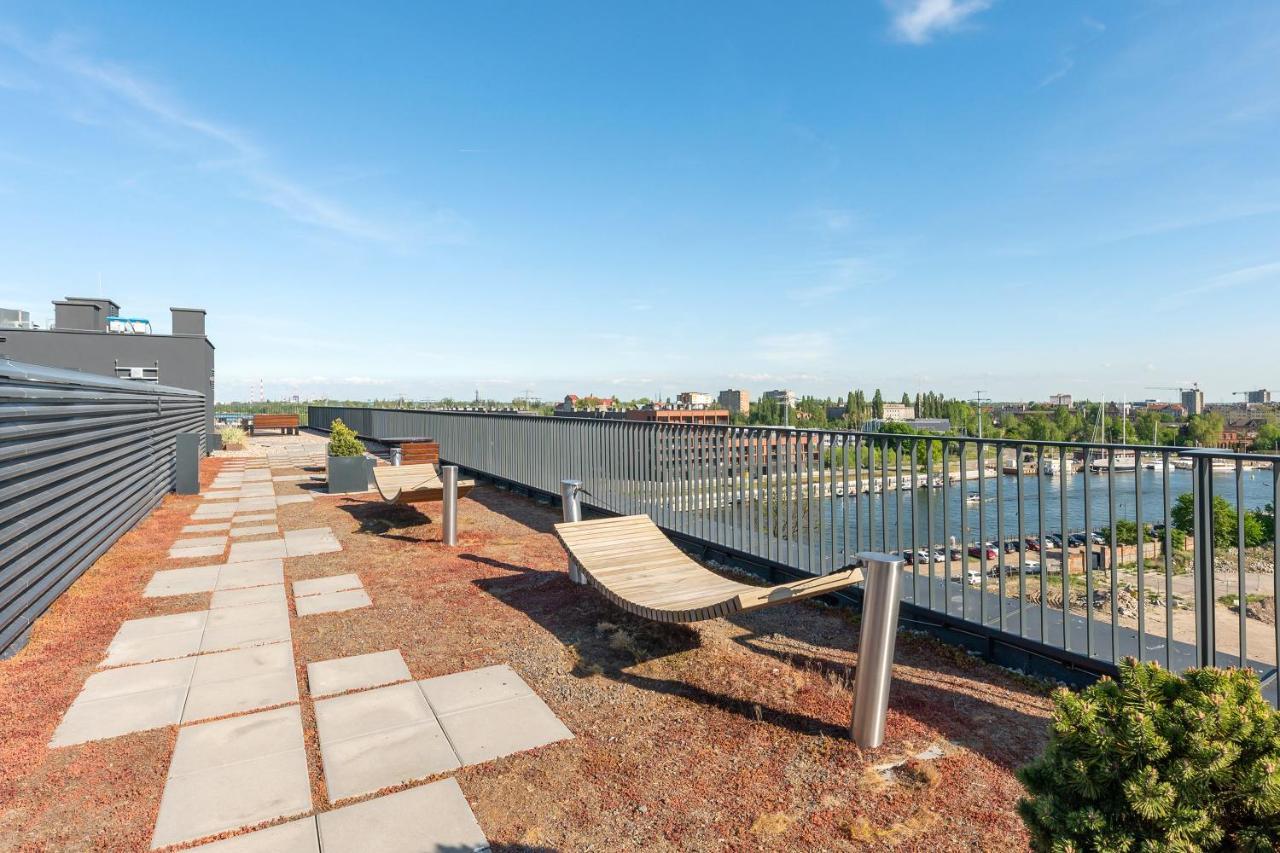 Chlebova - Riverside View Terrace, Free Parking, Gym & Kidsplay By Downtown Leilighet Gdańsk