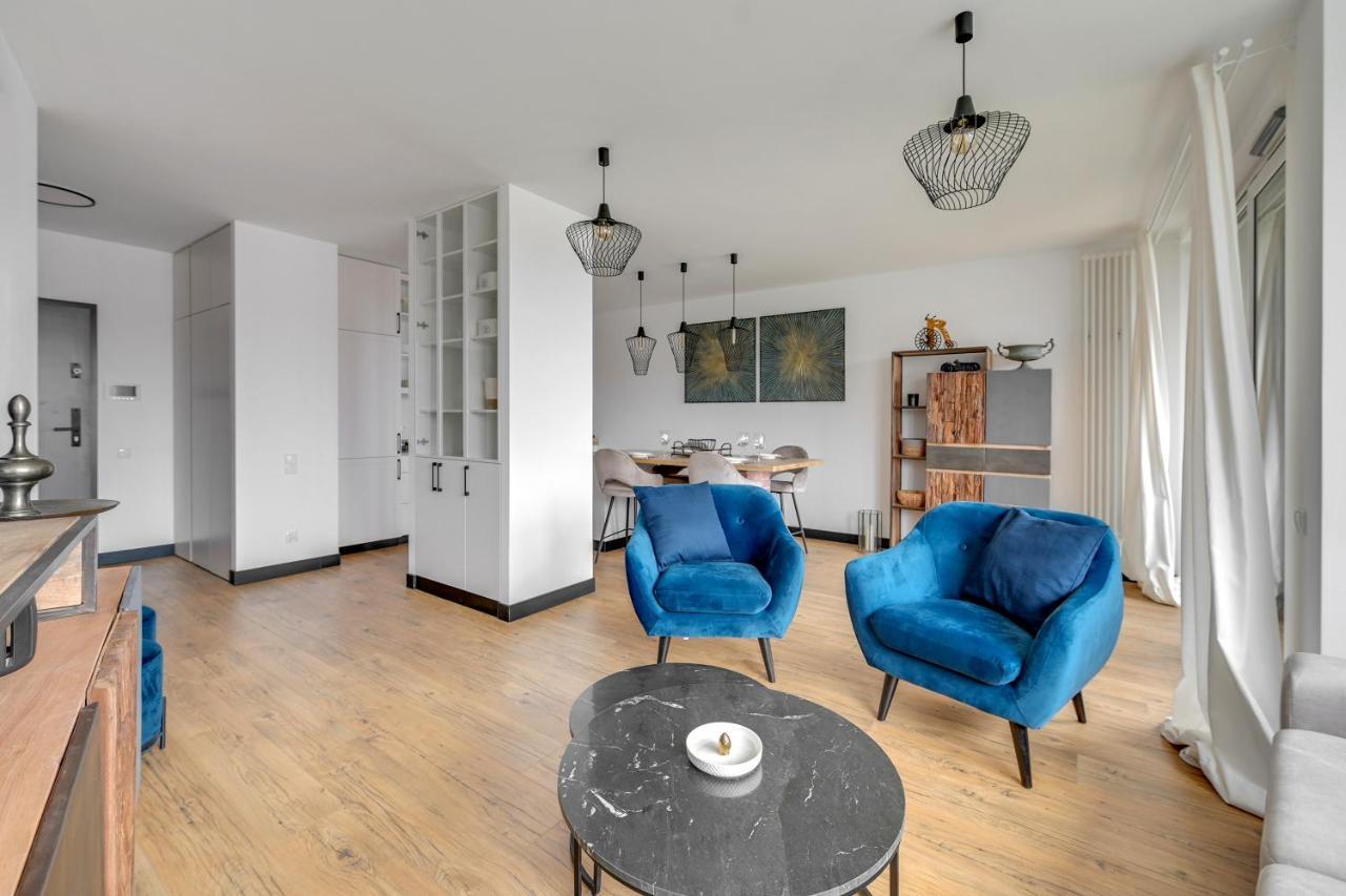 Chlebova - Riverside View Terrace, Free Parking, Gym & Kidsplay By Downtown Leilighet Gdańsk