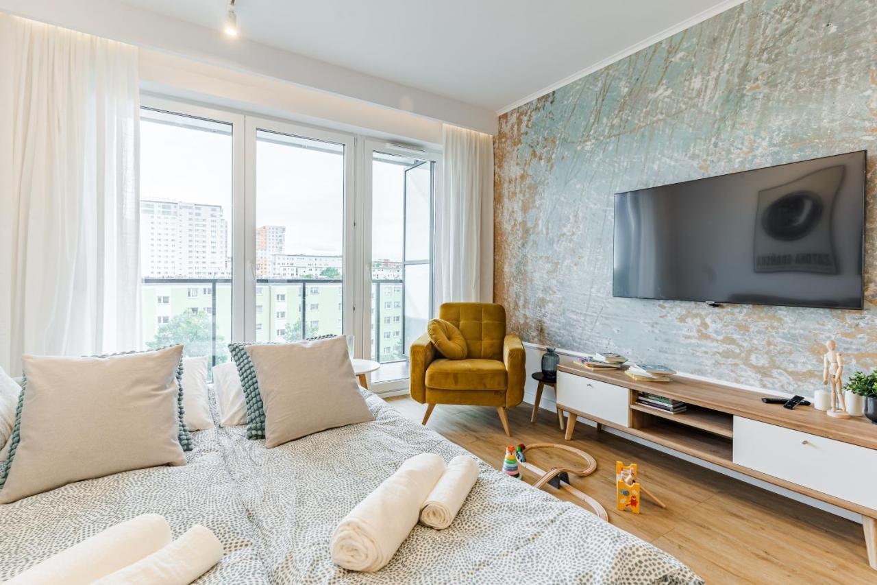Golden Reagan By Aparo - Nowy Apartament, Winda, Lozeczko Turystyczne, Plaza 500m, Balkon, 2 Sypialnie Oraz Salon, Rowerownia, Biurko Leilighet Gdańsk