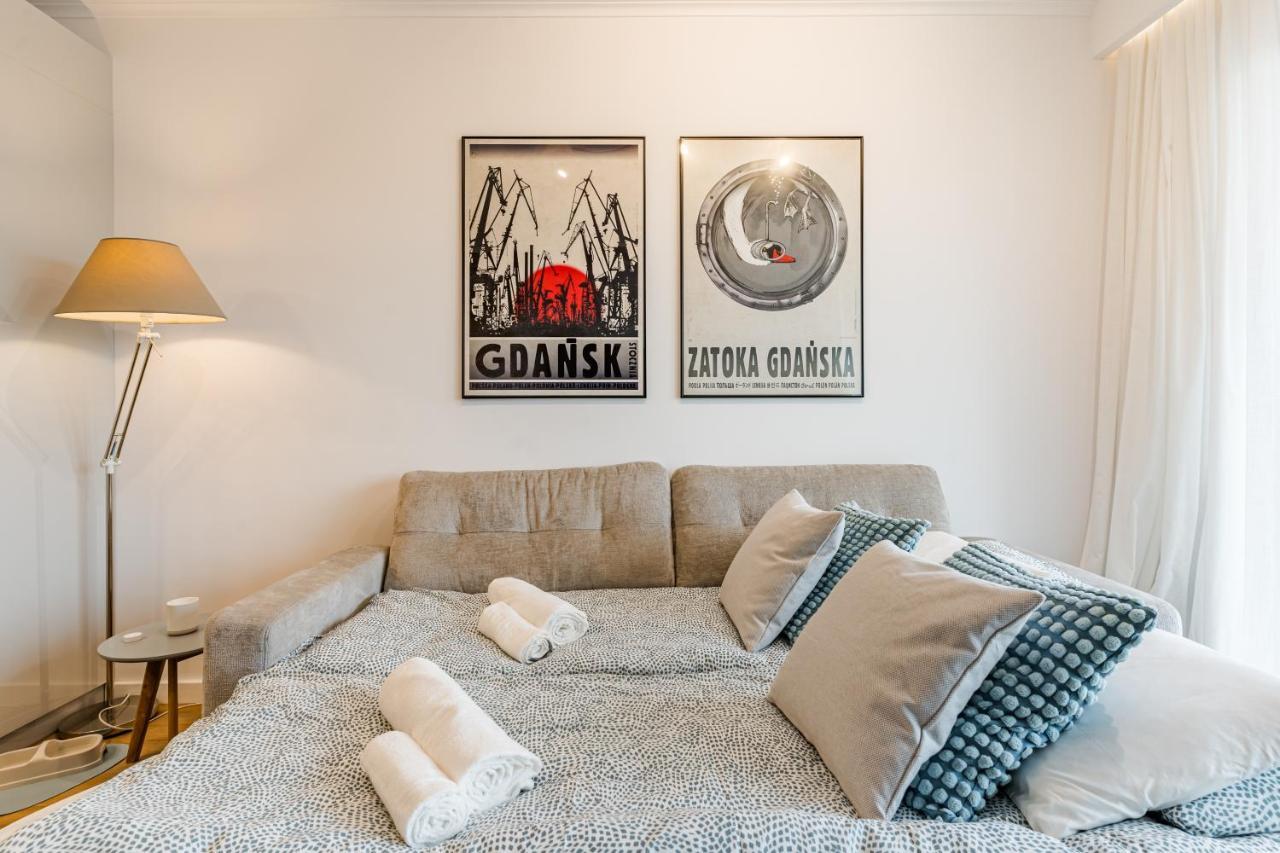 Golden Reagan By Aparo - Nowy Apartament, Winda, Lozeczko Turystyczne, Plaza 500m, Balkon, 2 Sypialnie Oraz Salon, Rowerownia, Biurko Leilighet Gdańsk