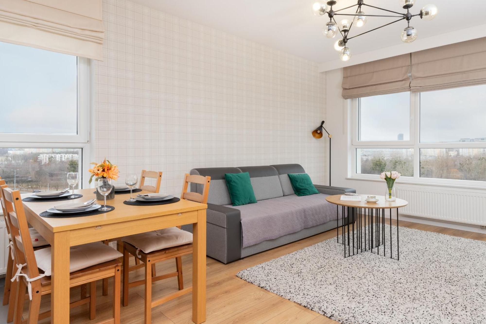 Lägenhet 9th Floor And Grey In Brzezno With Two Bedrooms And Parking By Renters *