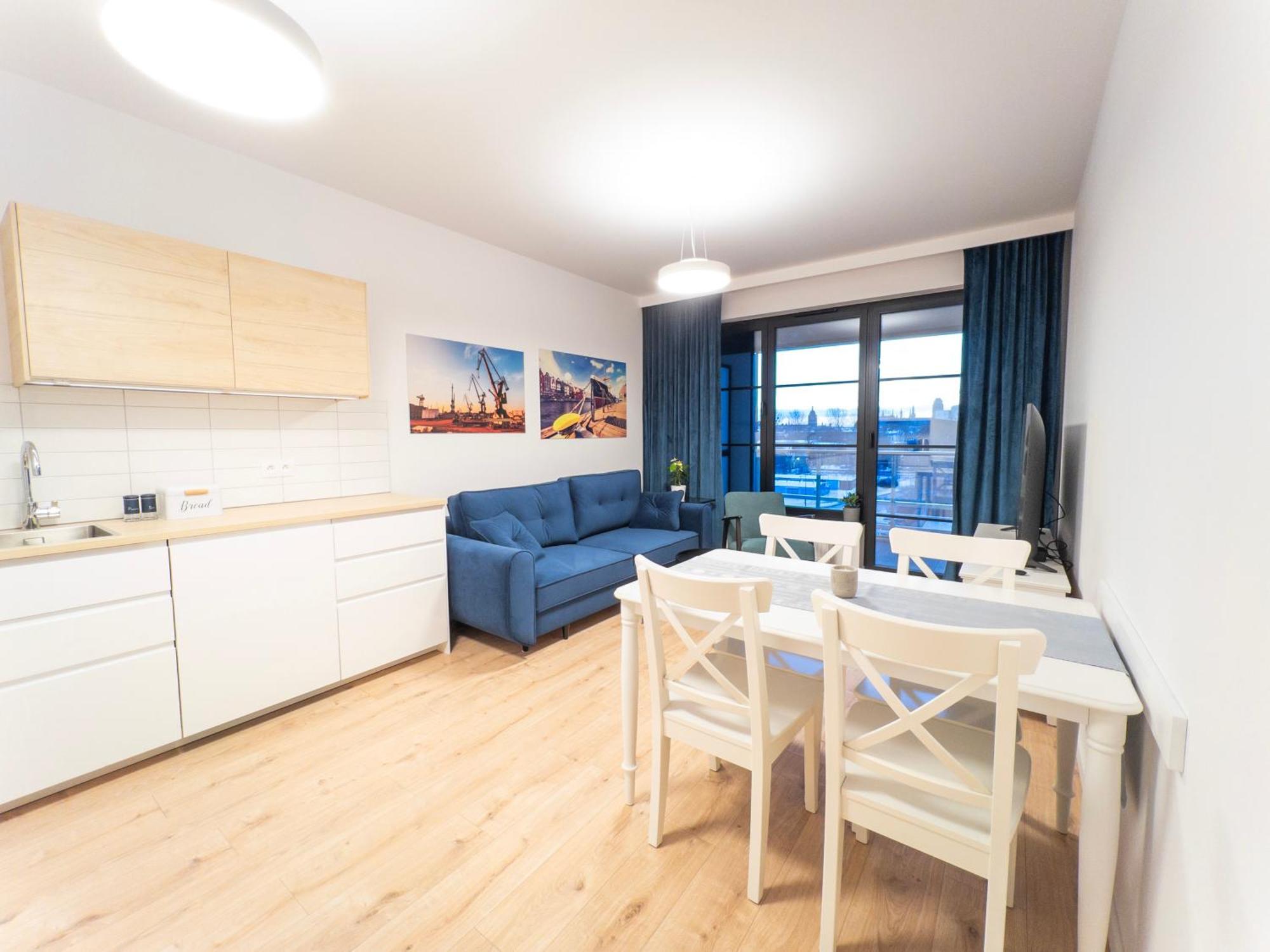 Apartment Z Dwiema Sypialniami + Parking Gdansk