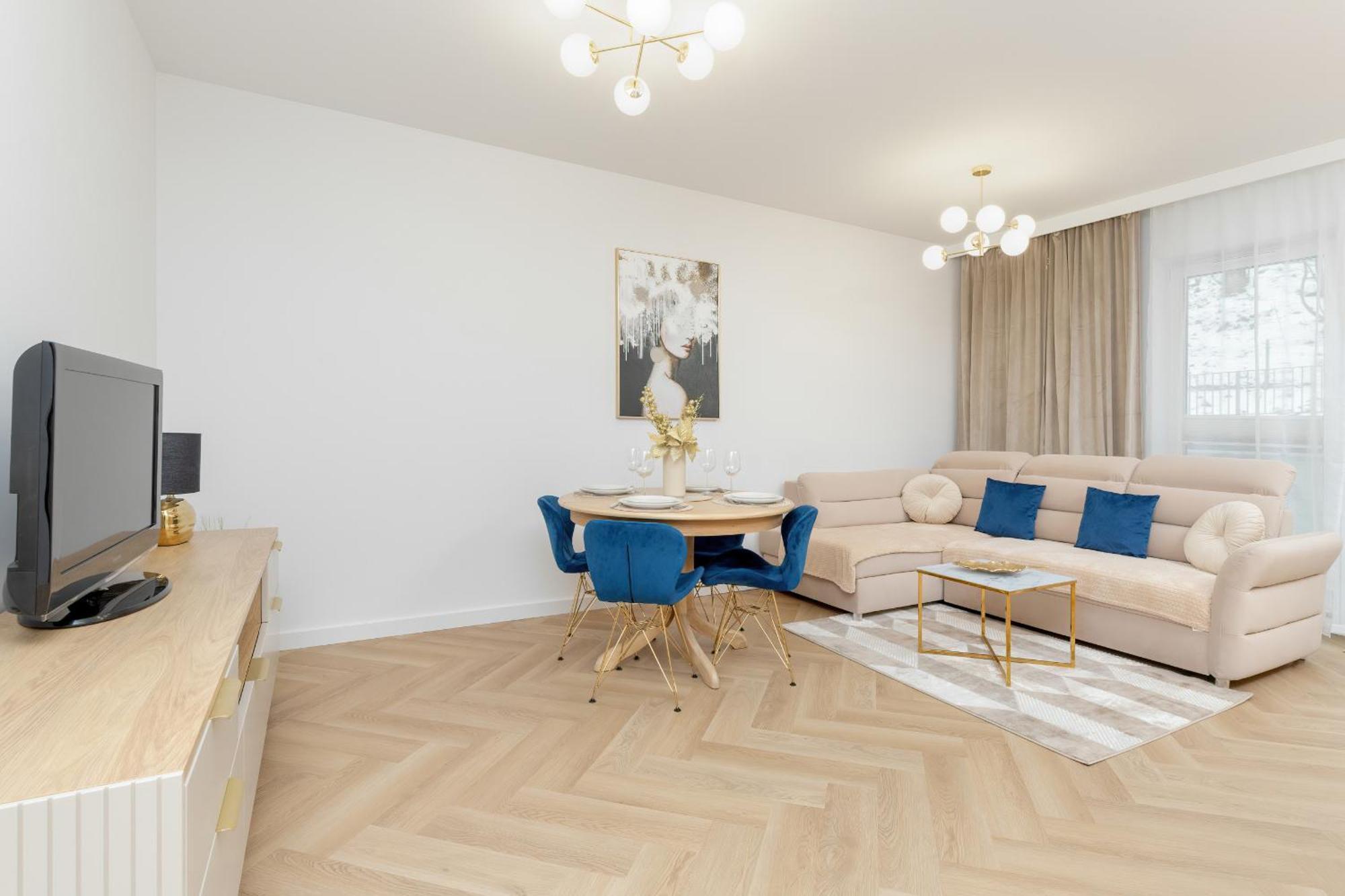 Bright Beige With Furnished Balcony And Parking In By Renters Apartment
