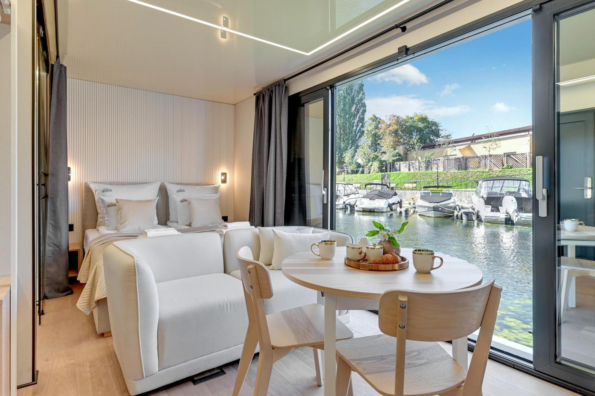 Na Wodzie - La Mare Motlava Houseboats With Sauna By Downtown Lejlighed Gdańsk