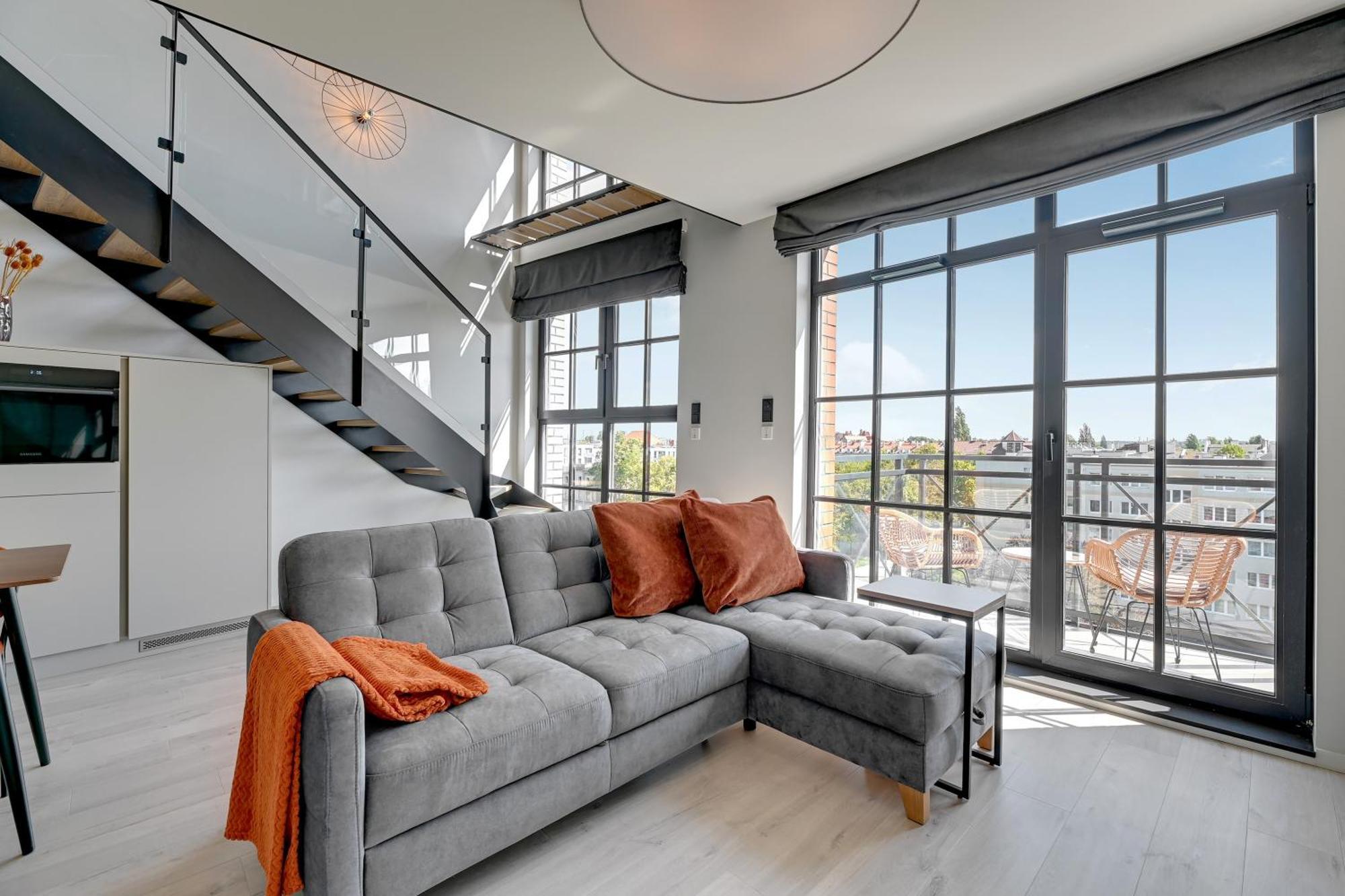 Dwie Motlawy Riverside & Parking By Downtown Apartment Danzig