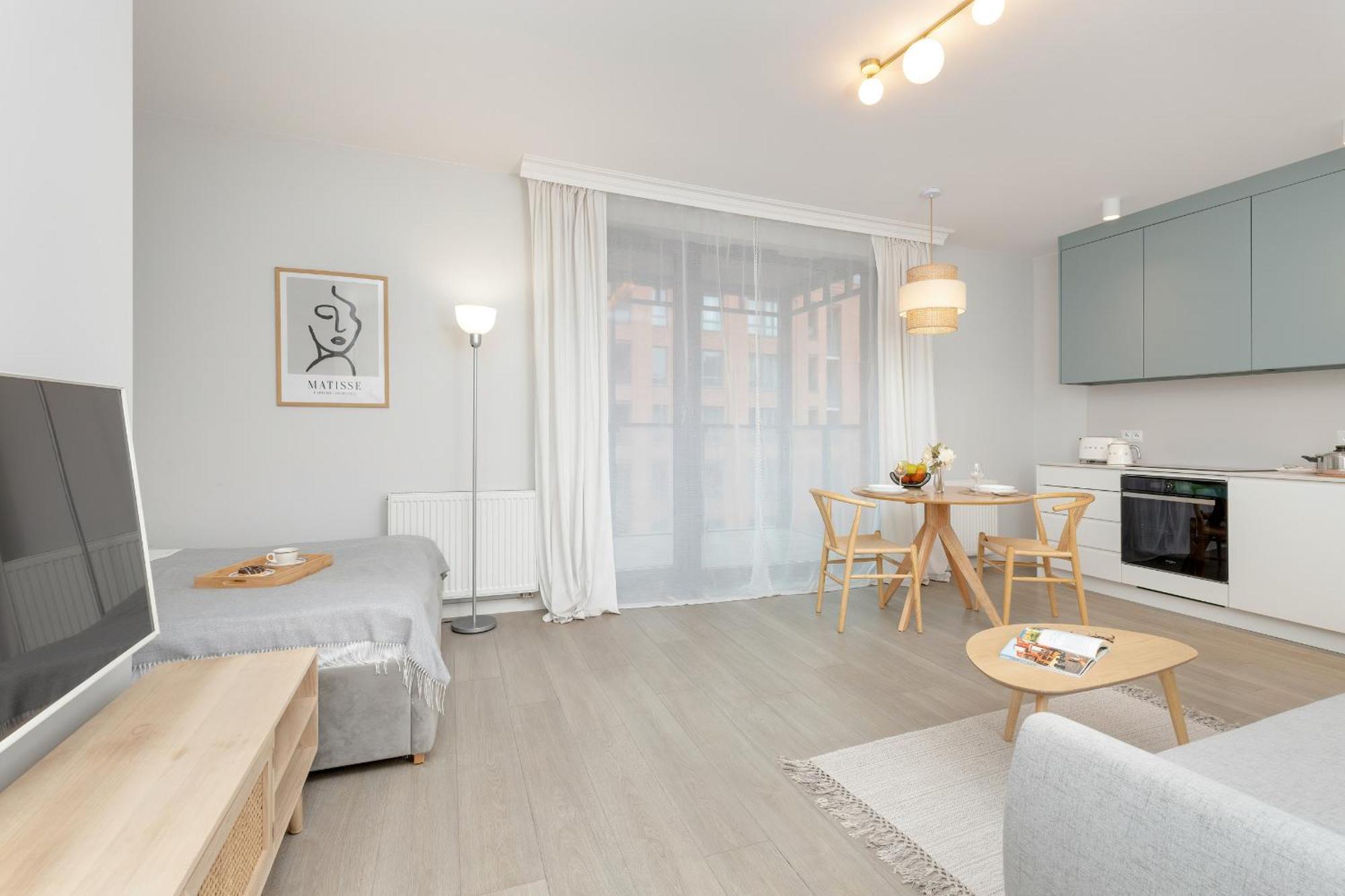 Woodicapart With Balcony In By Renters Apartment Gdansk
