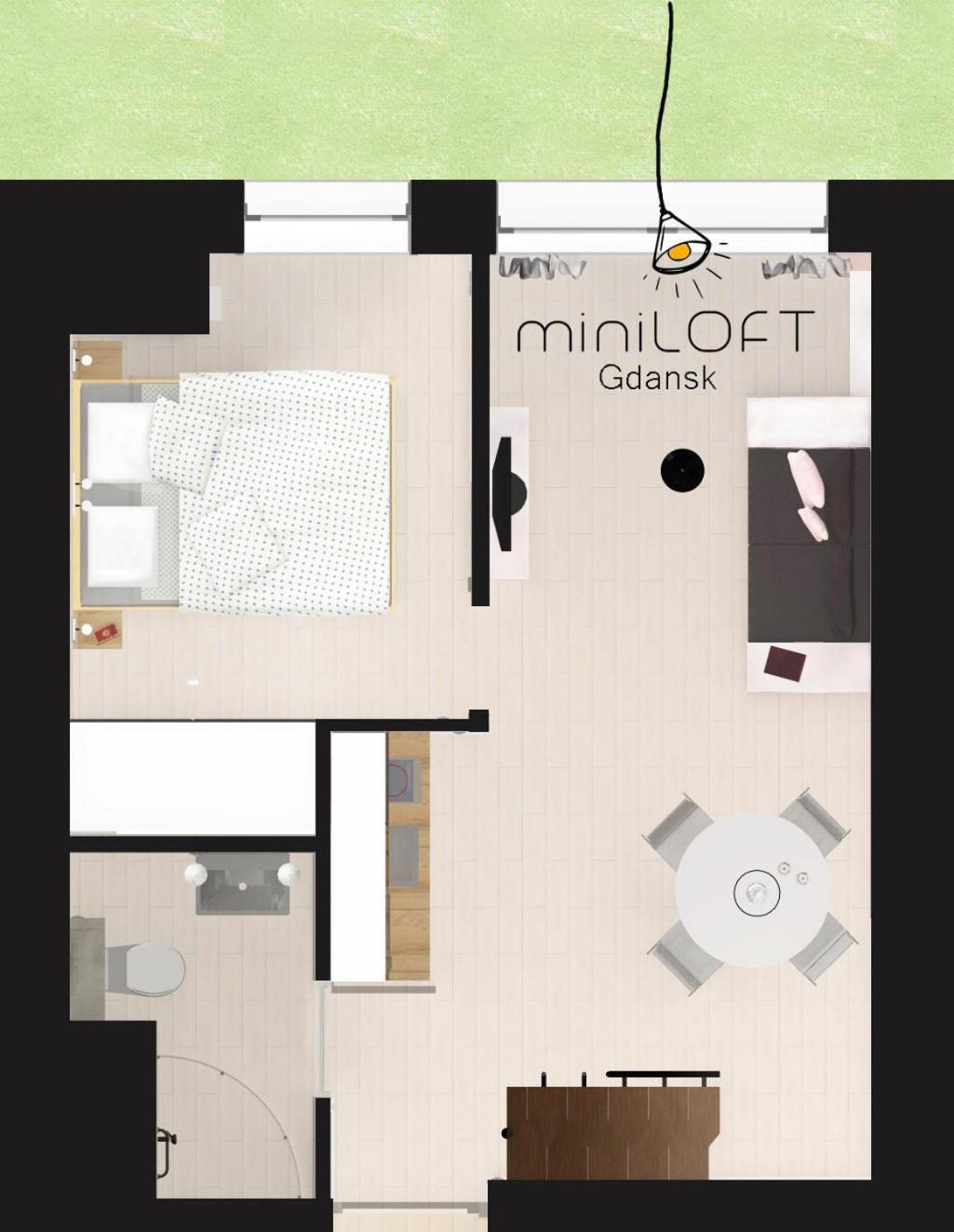Huoneisto Citystay Miniloft Gdańsk