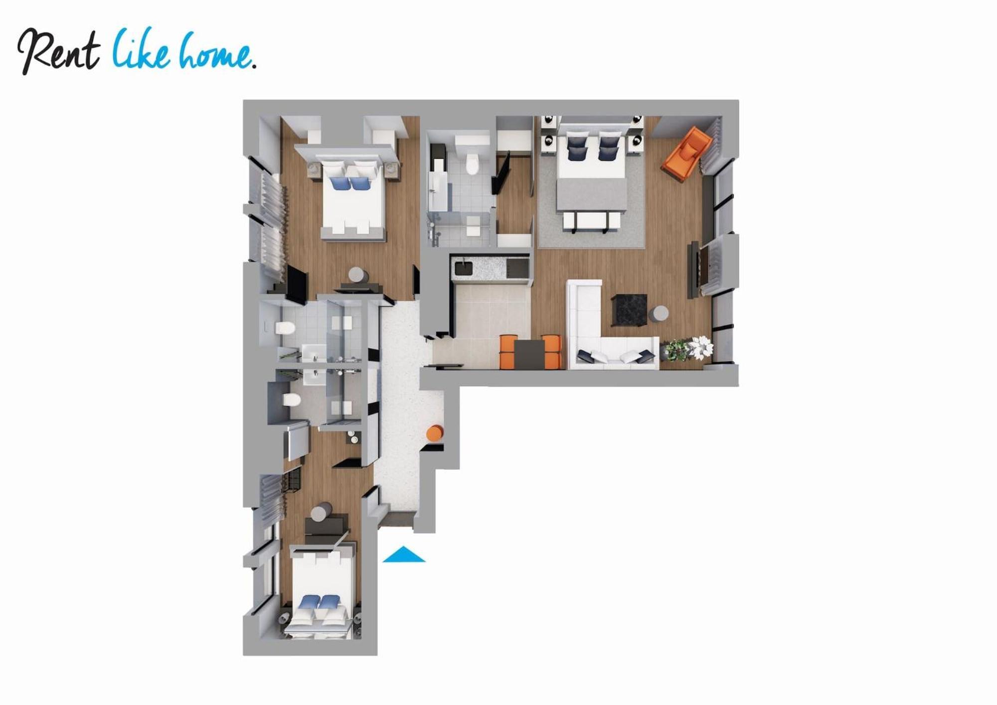 Apartment Rent Like - Deo Plaza Wyspa Spichrzów