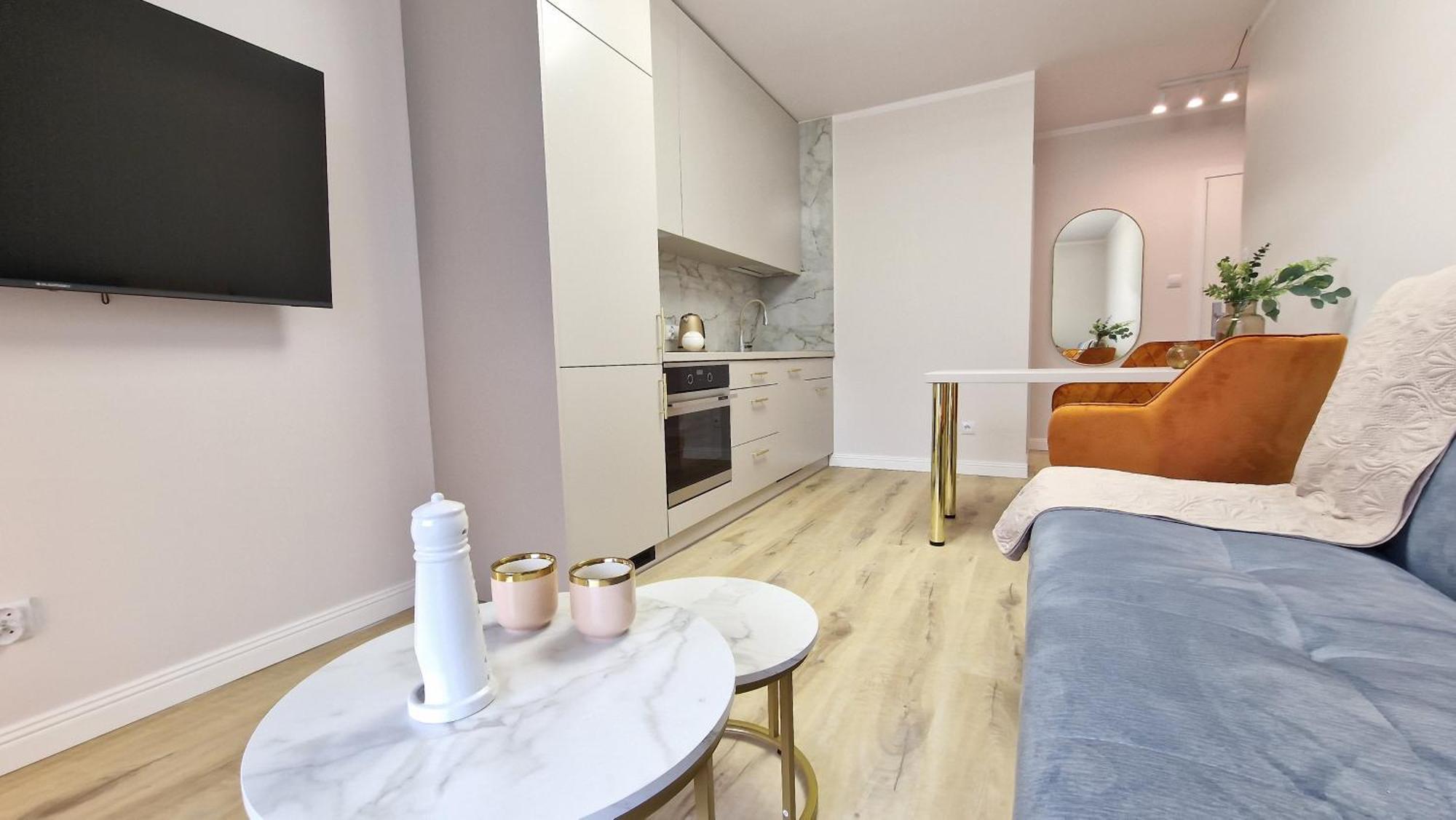 77 Flou Przystan Letnica, Parking & 800m Plaza Apartment Gdansk