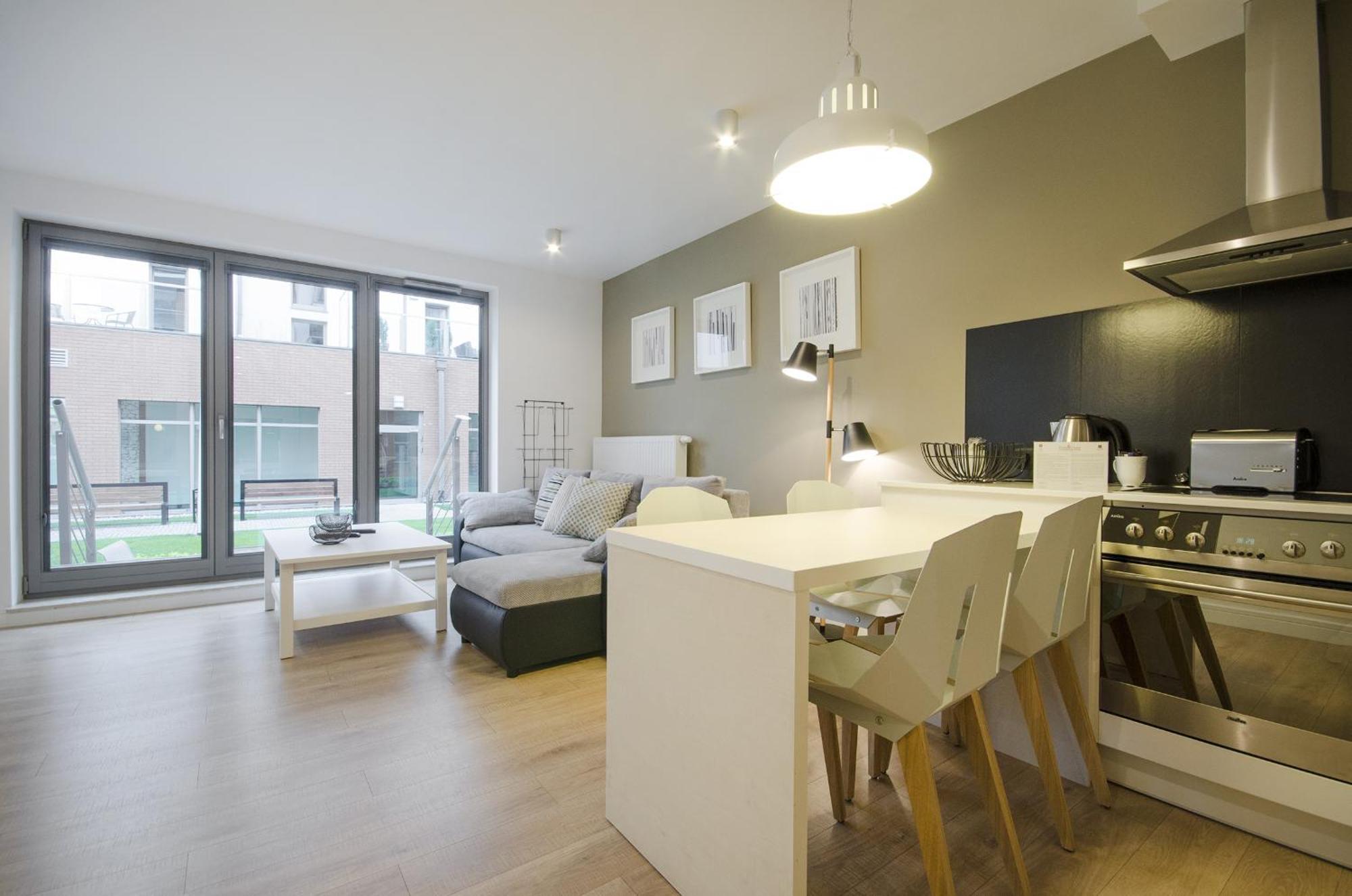 Apartment Waterlane Riverside - Spa, Pool, Gym & Parking By Downtown Gdansk