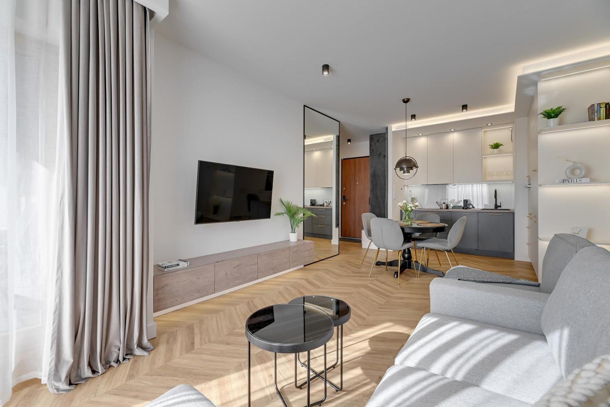 Nadmotlawie Estate Gym, Sauna & Parking By Downtown Căn hộ Gdansk