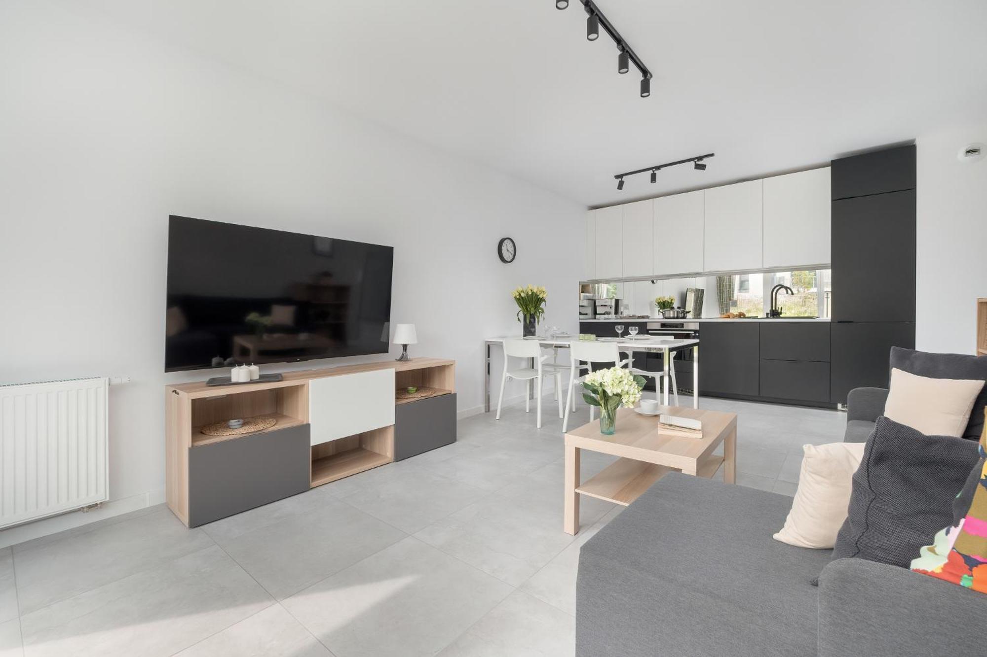 Sea And Stadium In Good Design With Parking & Garden By Rent Like Lägenhet
