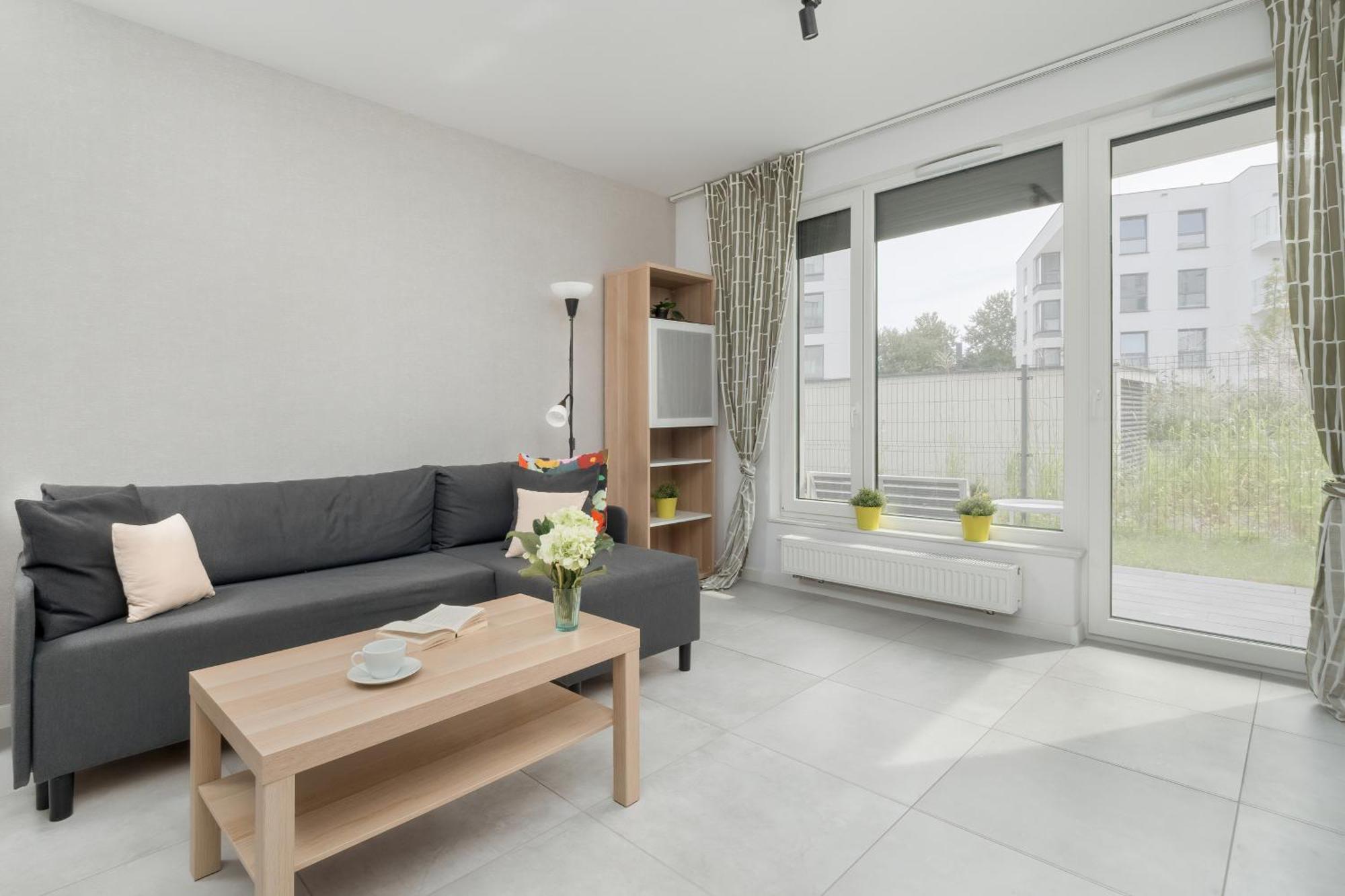 Sea And Stadium In Good Design With Parking & Garden By Rent Like *