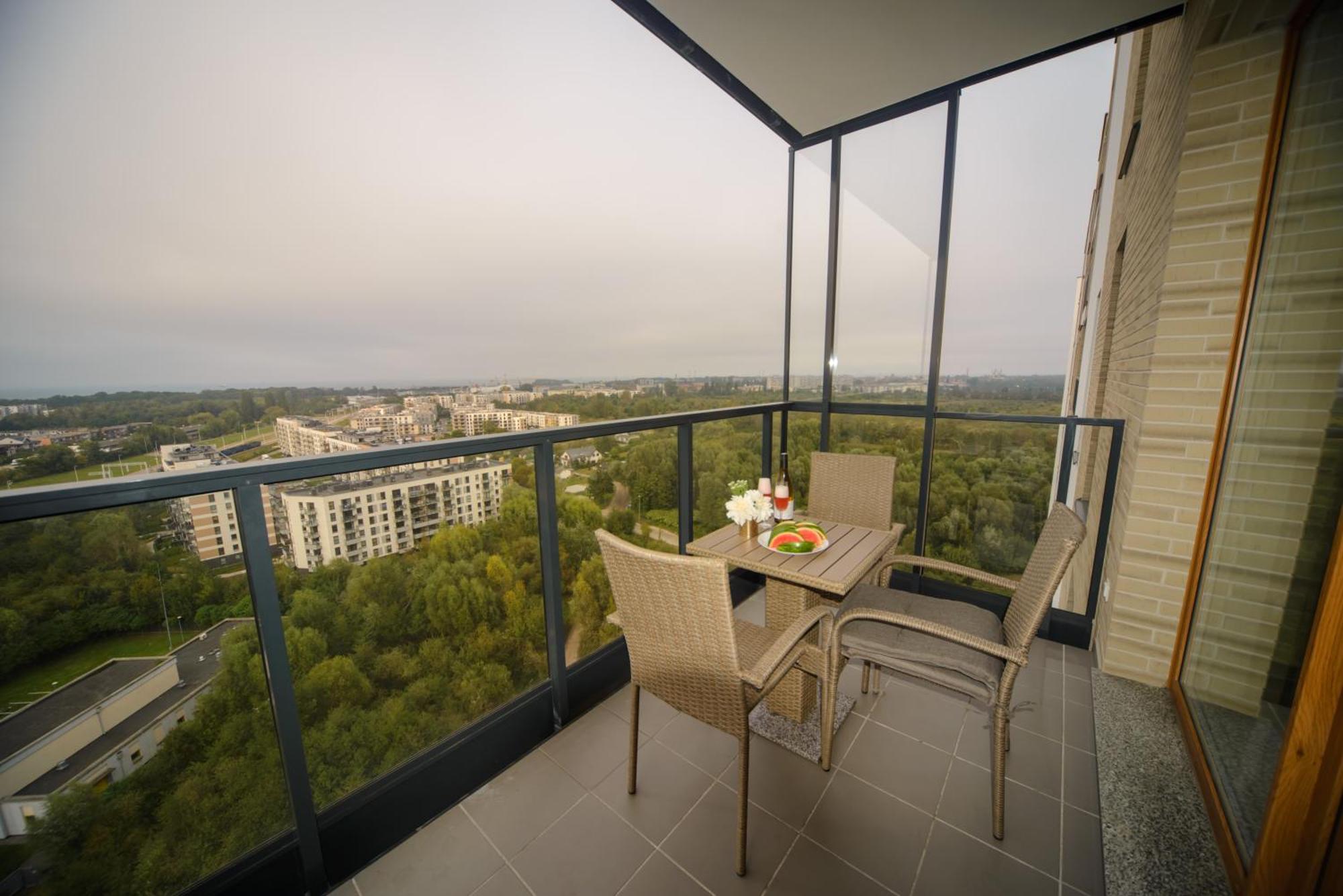 Maya's Flats & 101 Sea View - 3 Pokojowy Z Widokiem Na Morze Na Letnicy * Gdansk