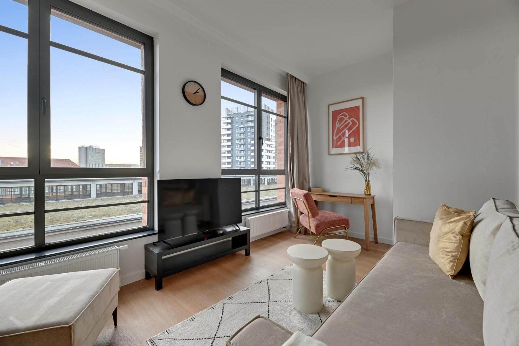 Apartment Doki Living - Foodhall & Parking By Downtown Gdansk
