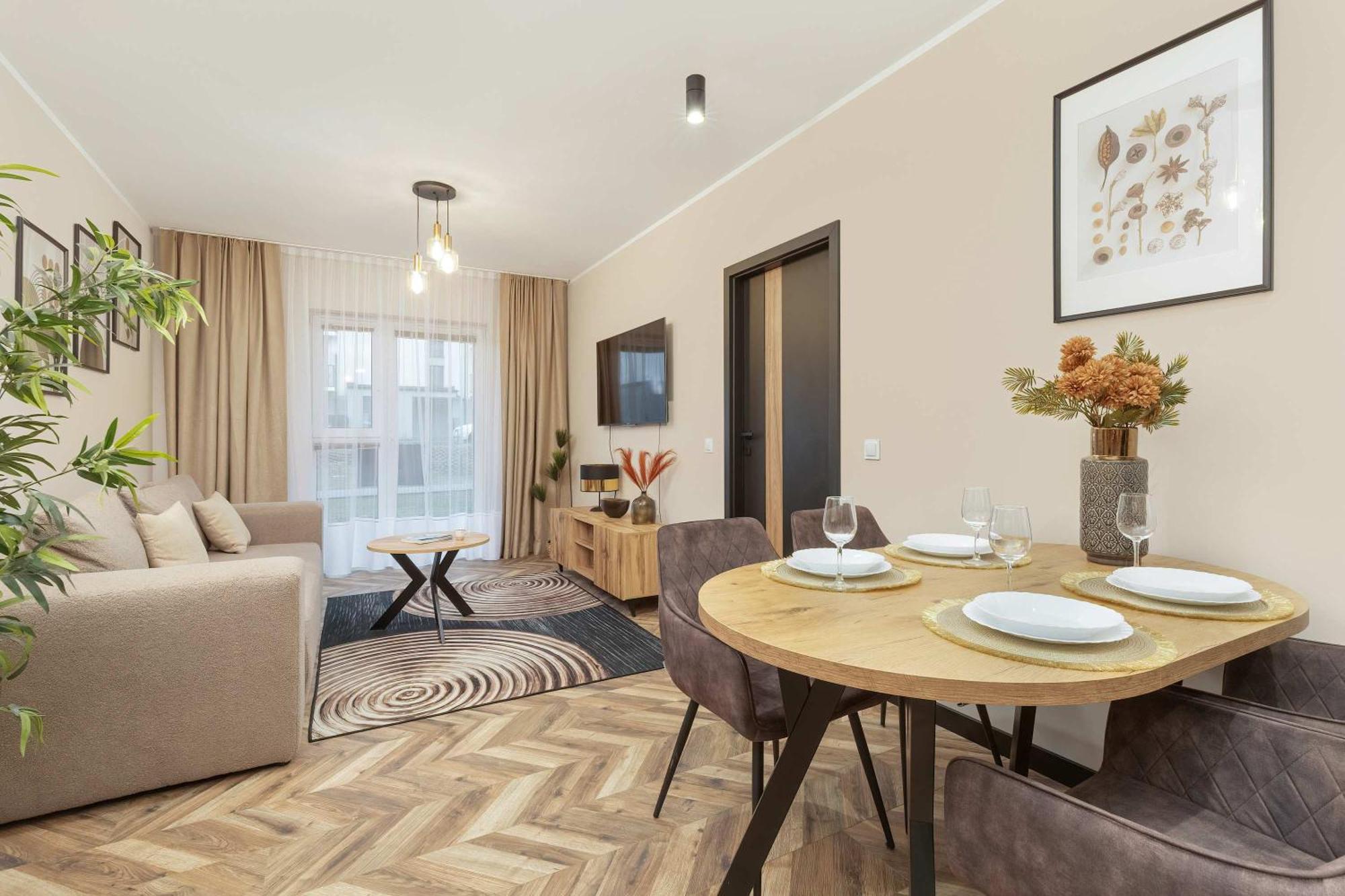 Jasny I Elegancki Pastelowa Z Parkingiem By Renters Apartment Gdansk