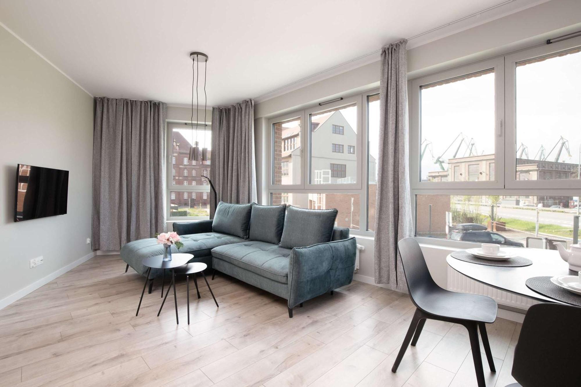 Elegancki Blisko Rzeki W Gdansku Z Parkingiem By Renters Apartment Gdansk