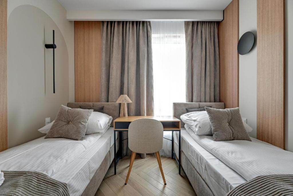 Apartment Family & Business Sauna Apartments Baltic Horizon Premium Spa - 3 Bedroom With Private Sauna, Jacuzzi, Rooftop Gym & Panoramic Terrace, Balcony, Underground Garage