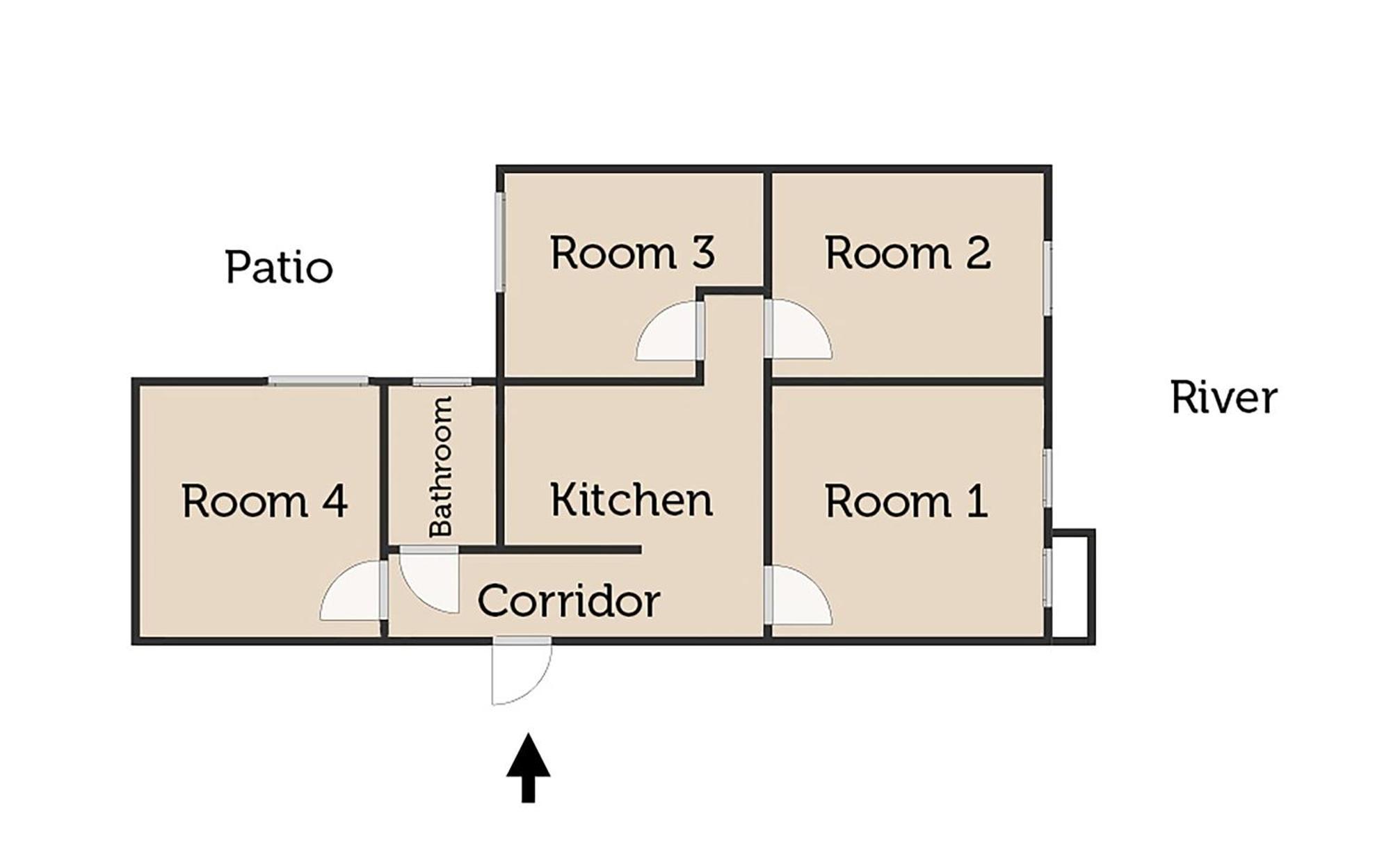 Lts Rent Comfortable River View & Art, Four