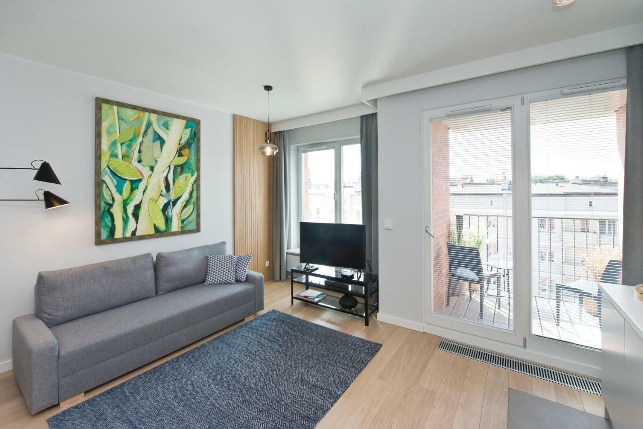 Apartment Chic Designer With Original Art And Old Town View Danzig