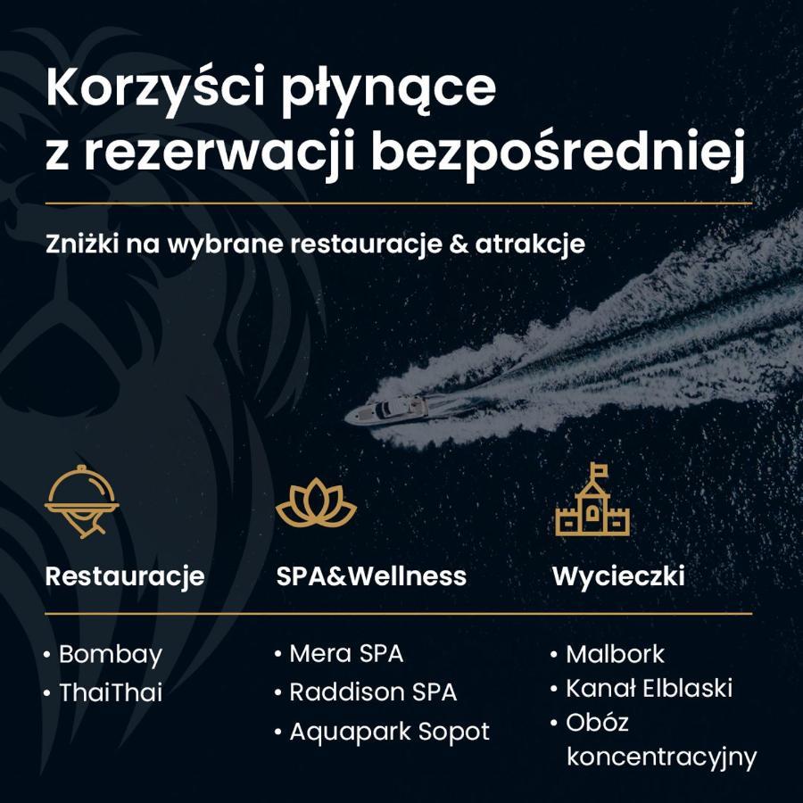 Scala - Portofino Apartament Deluxe Z Parkingiem I Balkonem Gdańsk