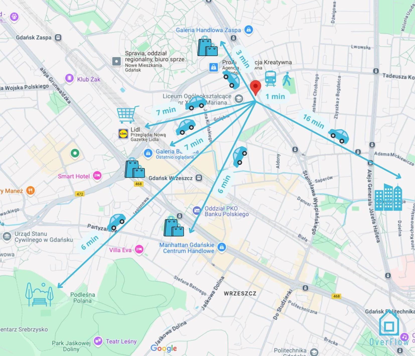 Privat overnatting Beacon -15 Minutes To Old Town & Seaside Gdańsk