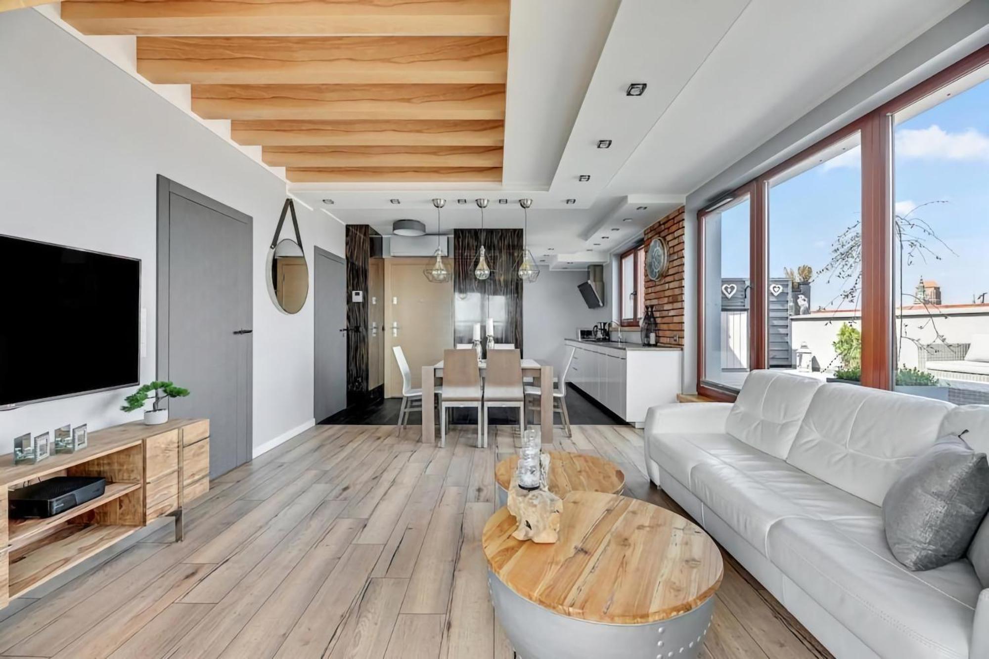 Waterlane Penthouse I Pool I Panoramic View Apartamento Gdańsk